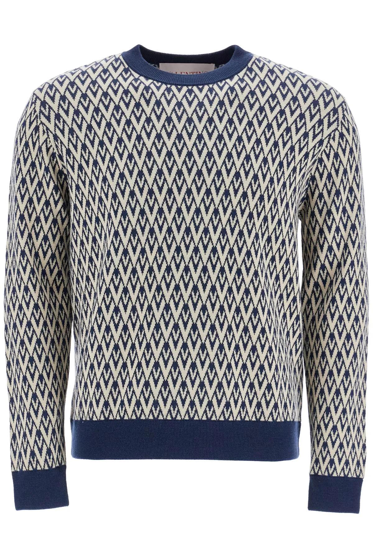 'all around v-neck 6V3KC33KAR0 TOUTE LA V NAVY/CREMA