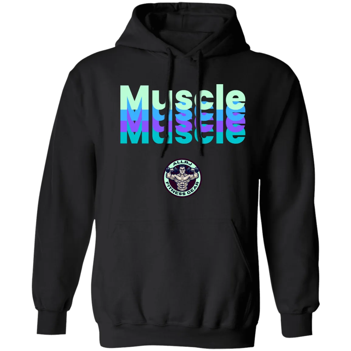 Allrj Muscle Pullover Hoodie
