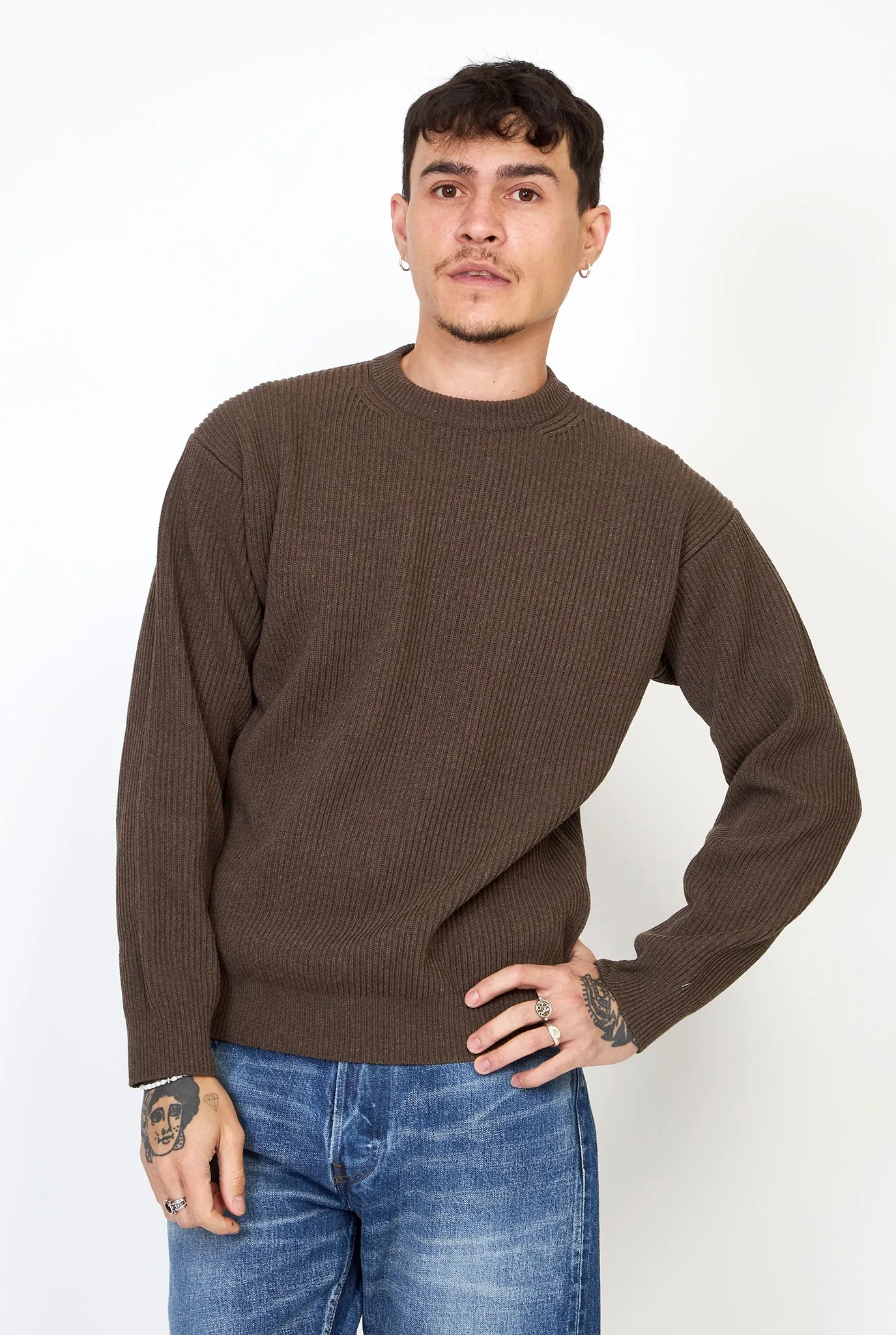 AURALEE Super Fine Wool Rib Knit