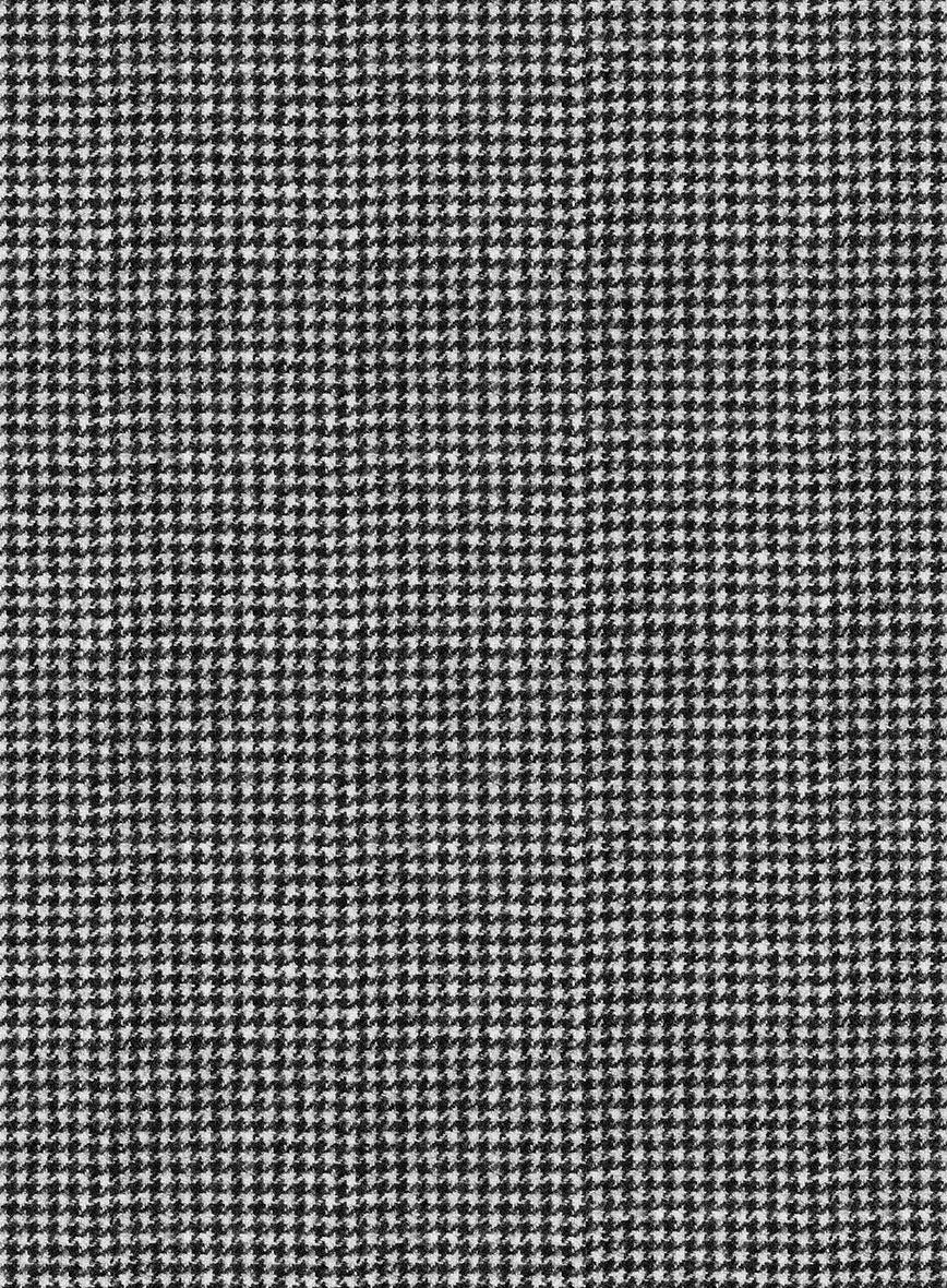 Caccioppoli Saghio Houndstooth Gray Wool Jacket