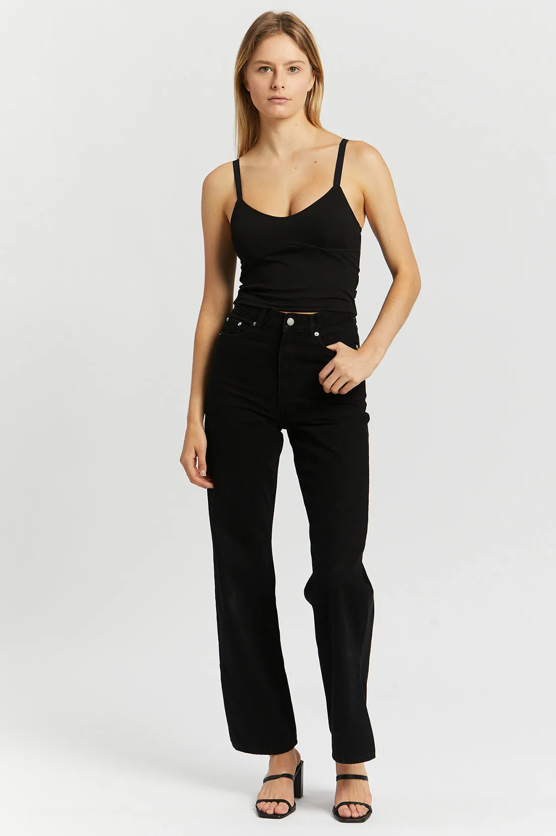 Callie Singlet - Black