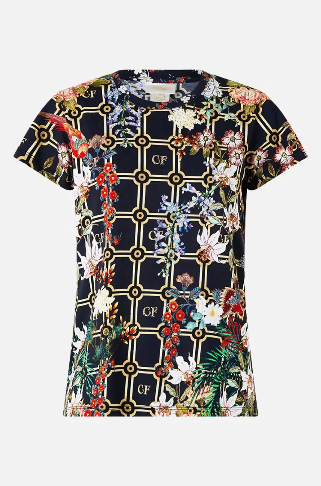 Camilla - Palacio Poetry Slim Fit Round Neck T-Shirt