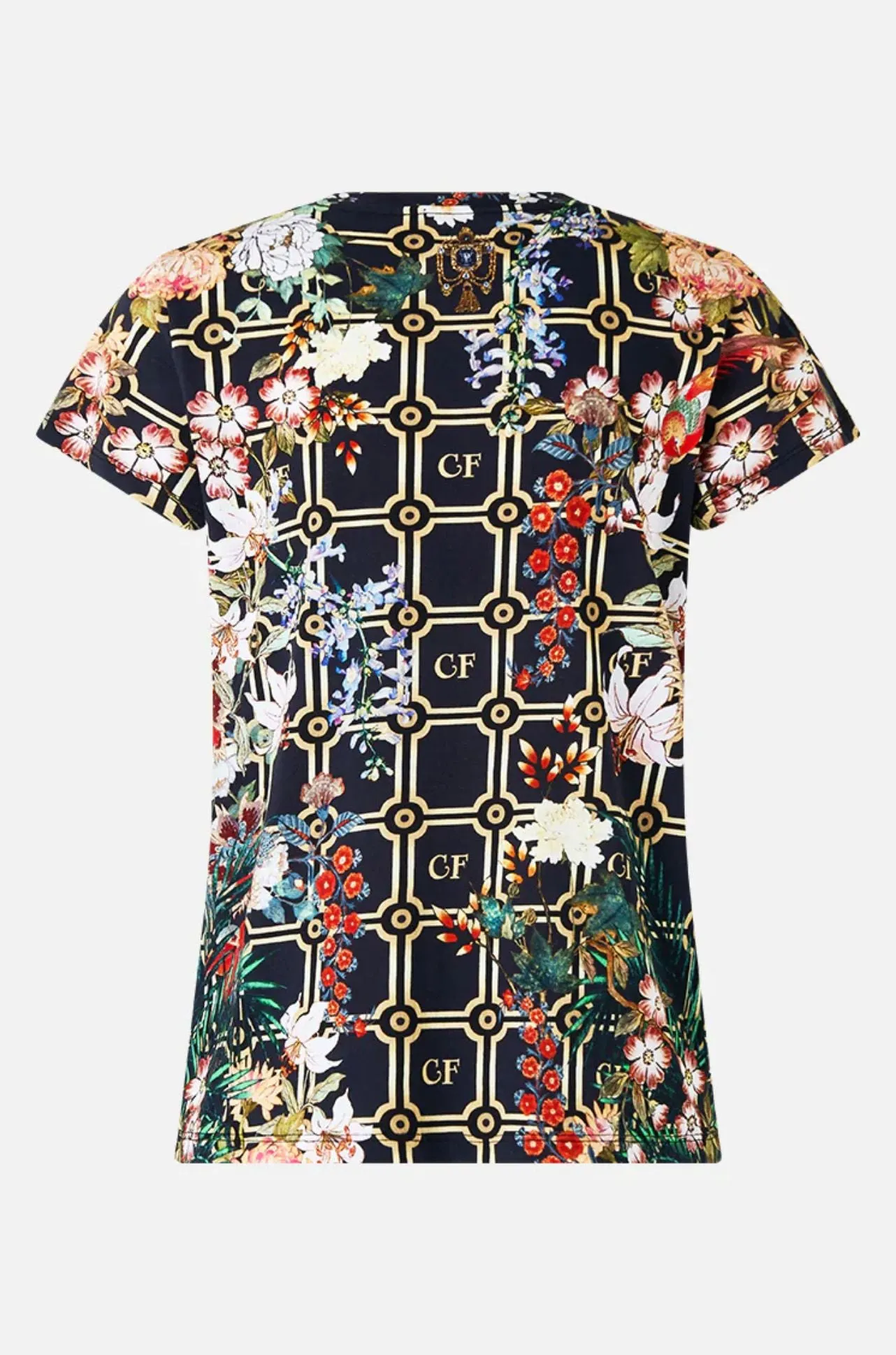 Camilla - Palacio Poetry Slim Fit Round Neck T-Shirt
