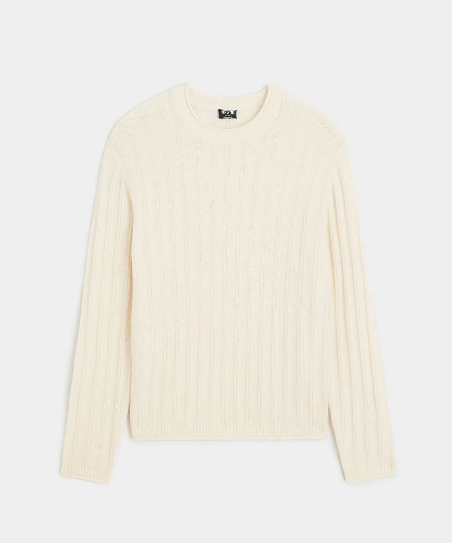 Channel Crewneck in Bisque