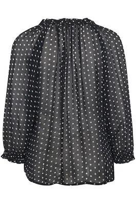 Elsia Blouse - Dk. Navy Spot