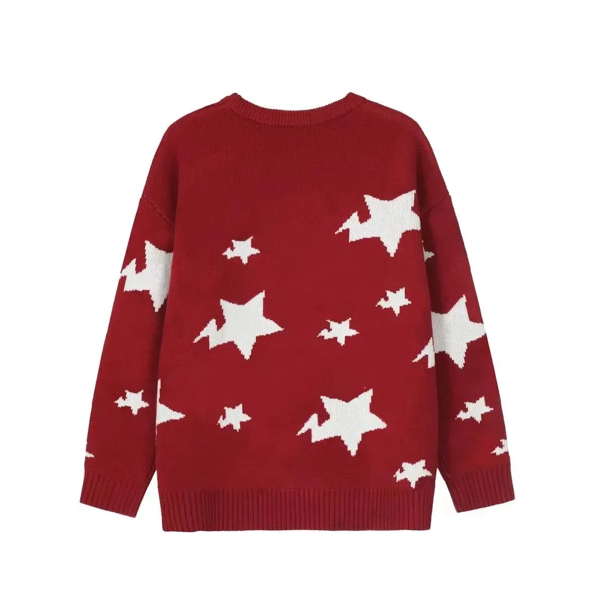 Flytonn-New Year Red Christmas Sweaters Women's Thickened Autumn Winter Popular Atmosphere Relaxed Long Top Pullover