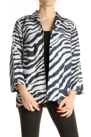 Gray Animal Print Jacket