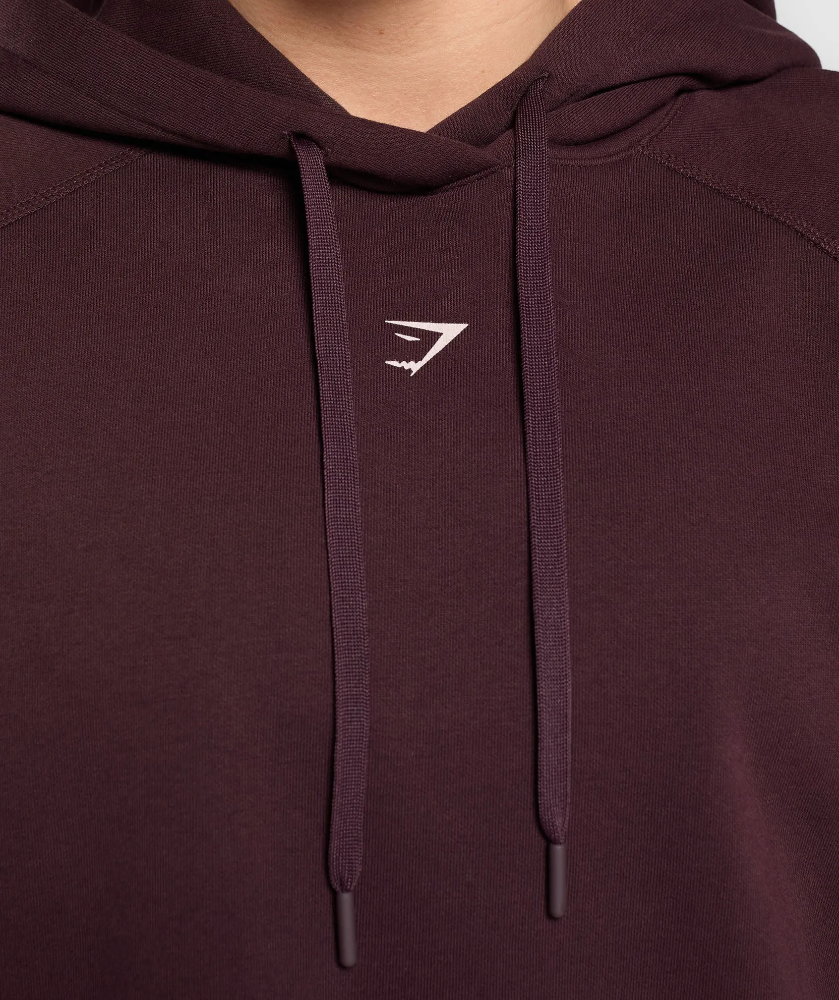 Gymshark Script Graphic Brushed Hoodie - Depth Purple