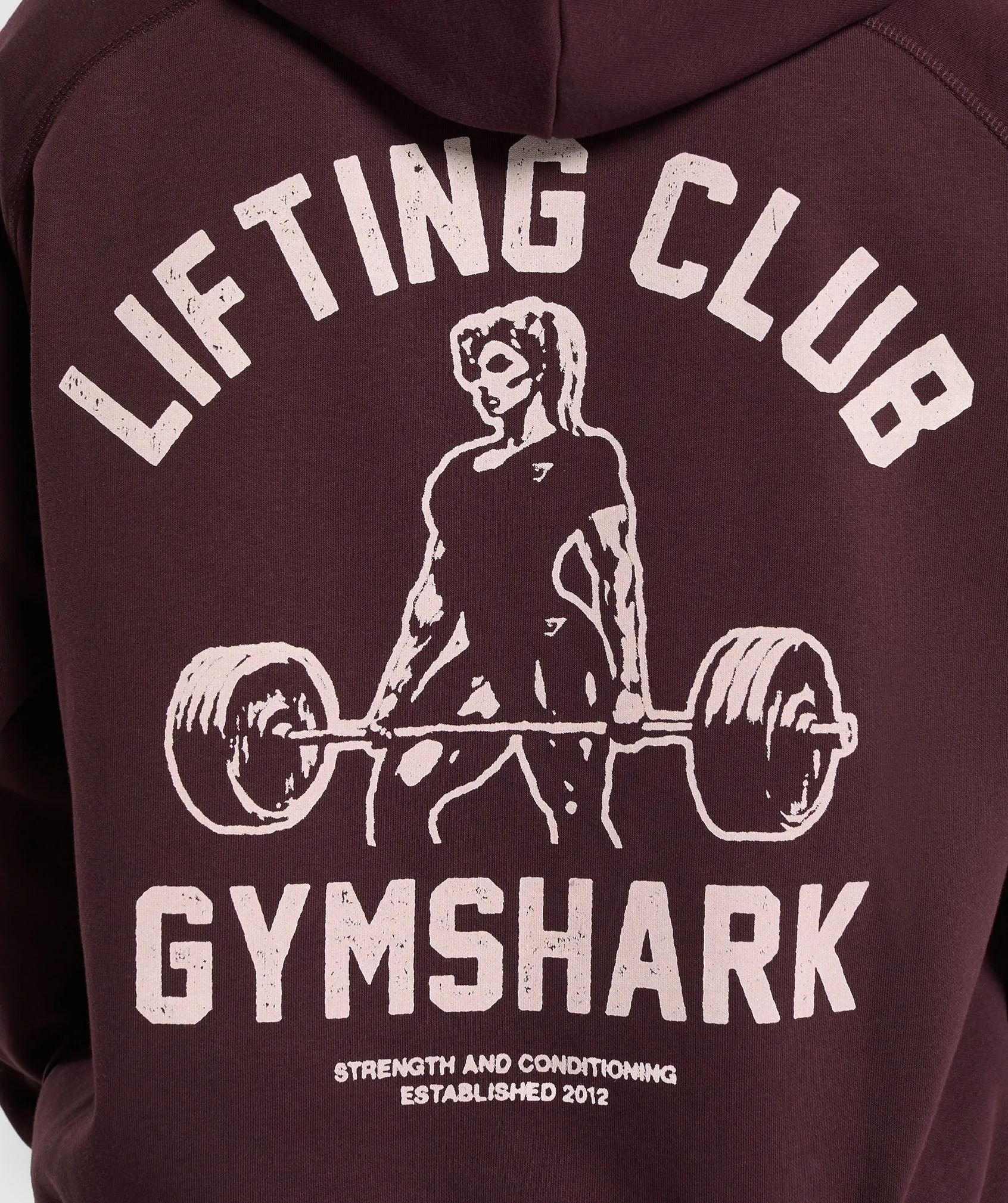 Gymshark Script Graphic Brushed Hoodie - Depth Purple
