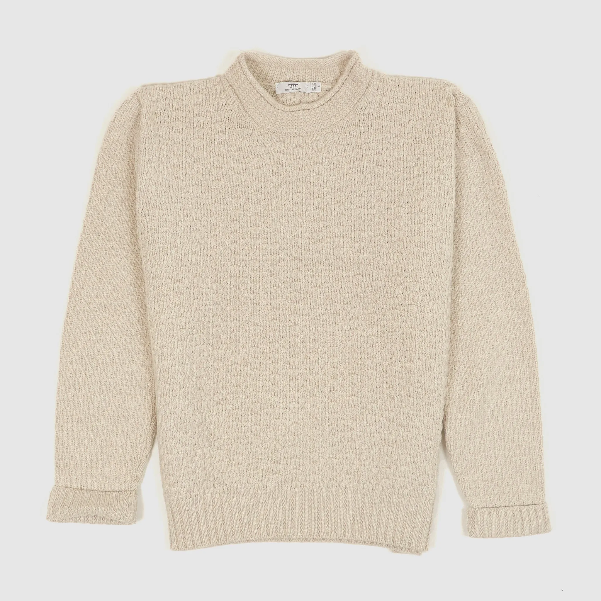 Inis Meáin Stand-up Crew Neck Wool Jumper
