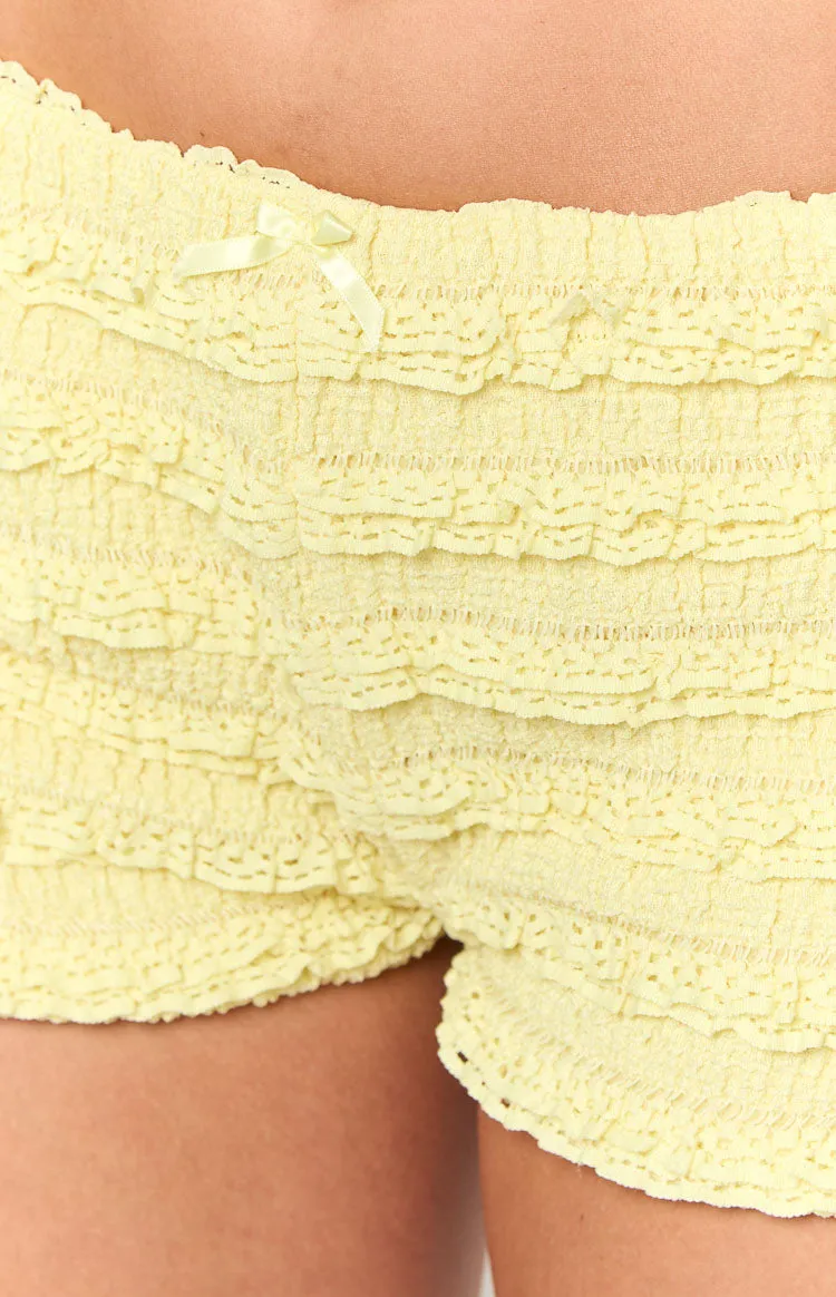 Leo Yellow Micro Shorts