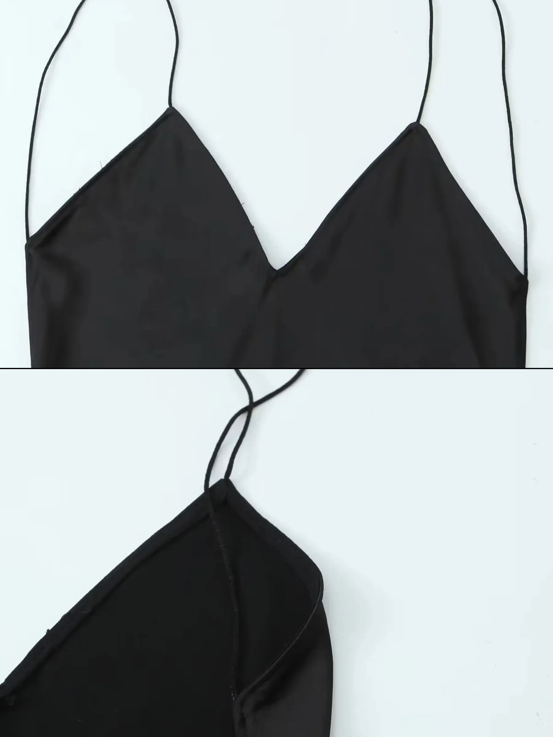 Maison Backless Slip Maxi Dress