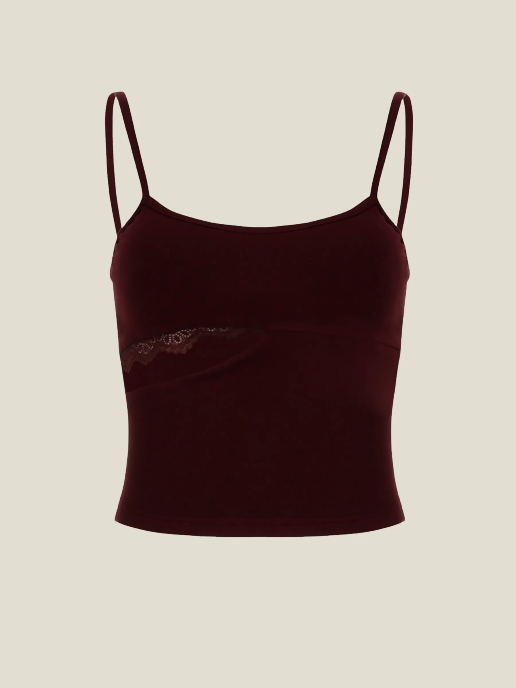 Manha Lace Trim Cami  Top