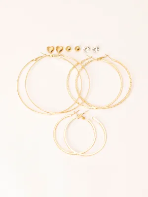 Metallic Earrings Set