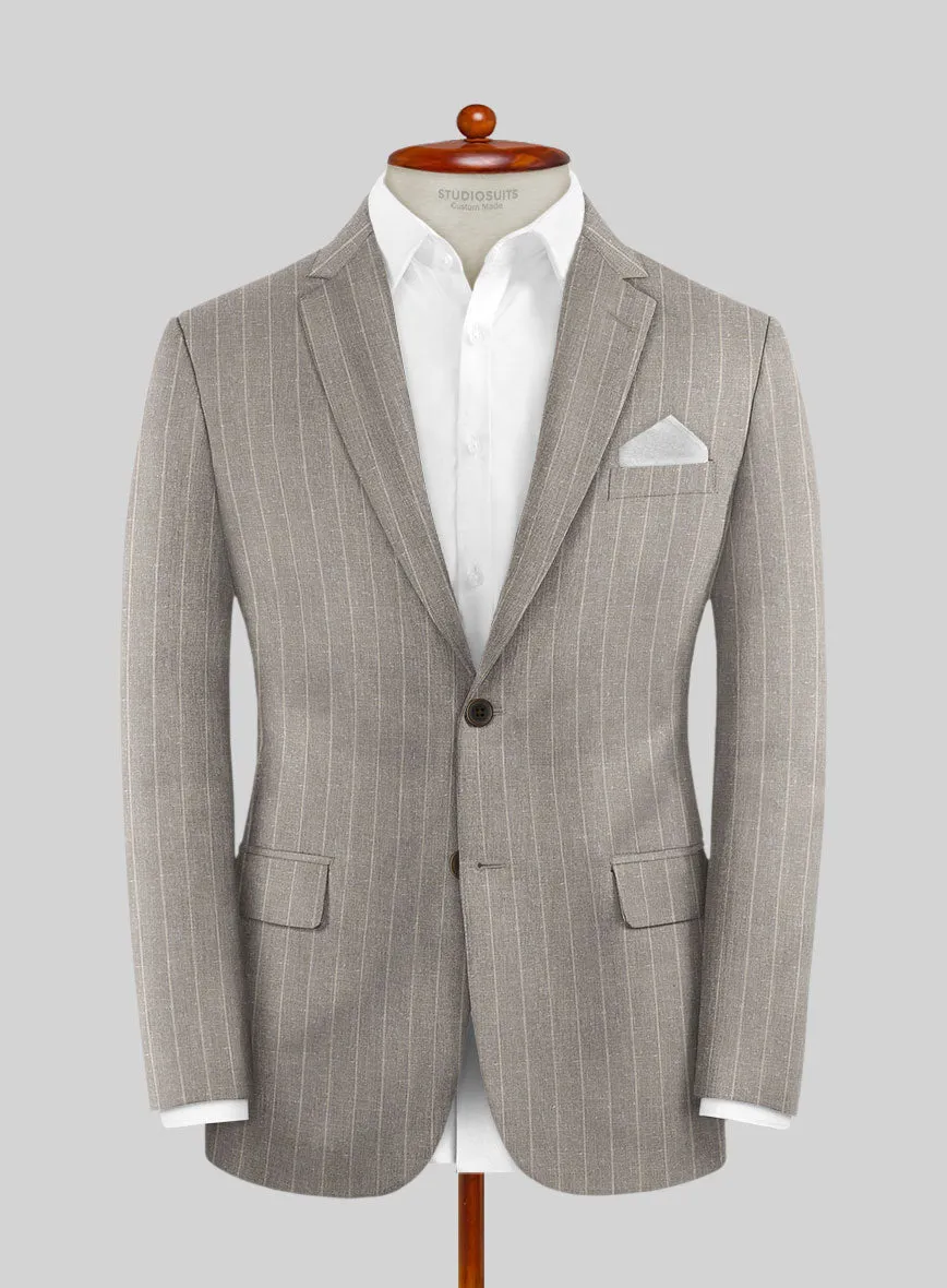 Napolean Como Bar Brown Wool Jacket