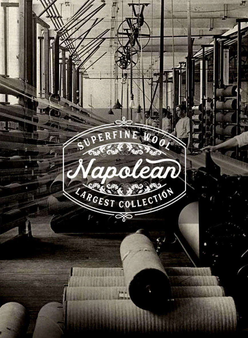 Napolean Como Bar Brown Wool Jacket