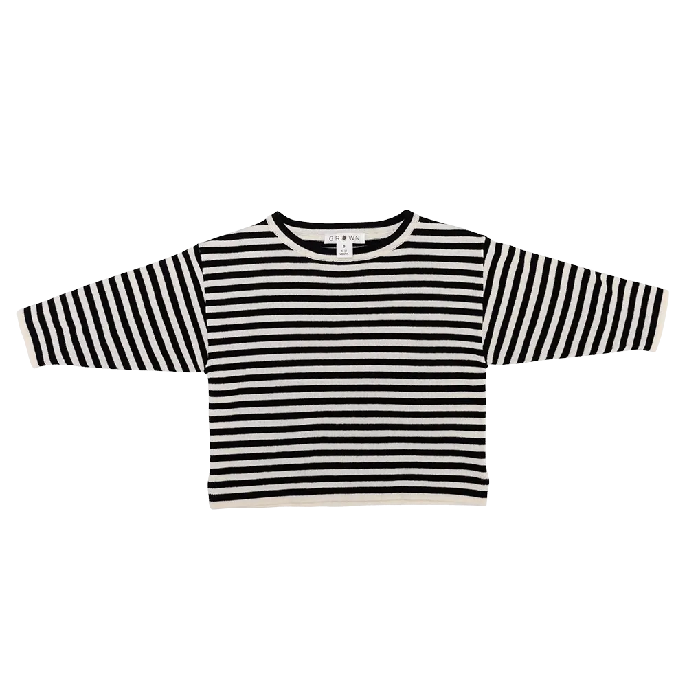 Organic Long Sleeve Top - Stripe [GROWN]