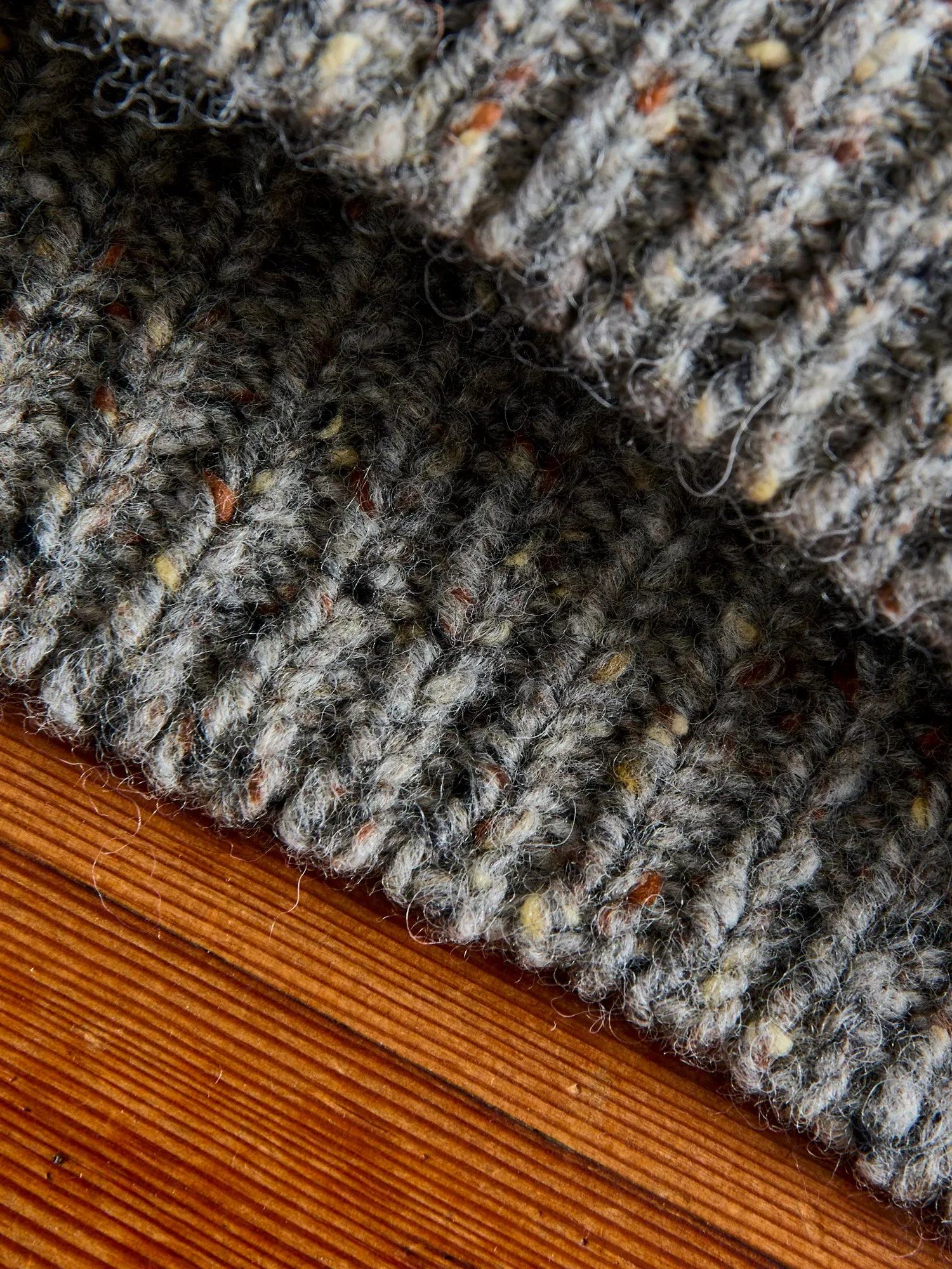 "Taste Of The Future" Wool Knit Sweater in Greymix