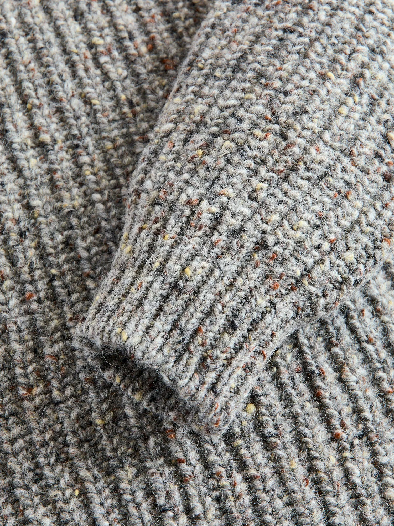 "Taste Of The Future" Wool Knit Sweater in Greymix