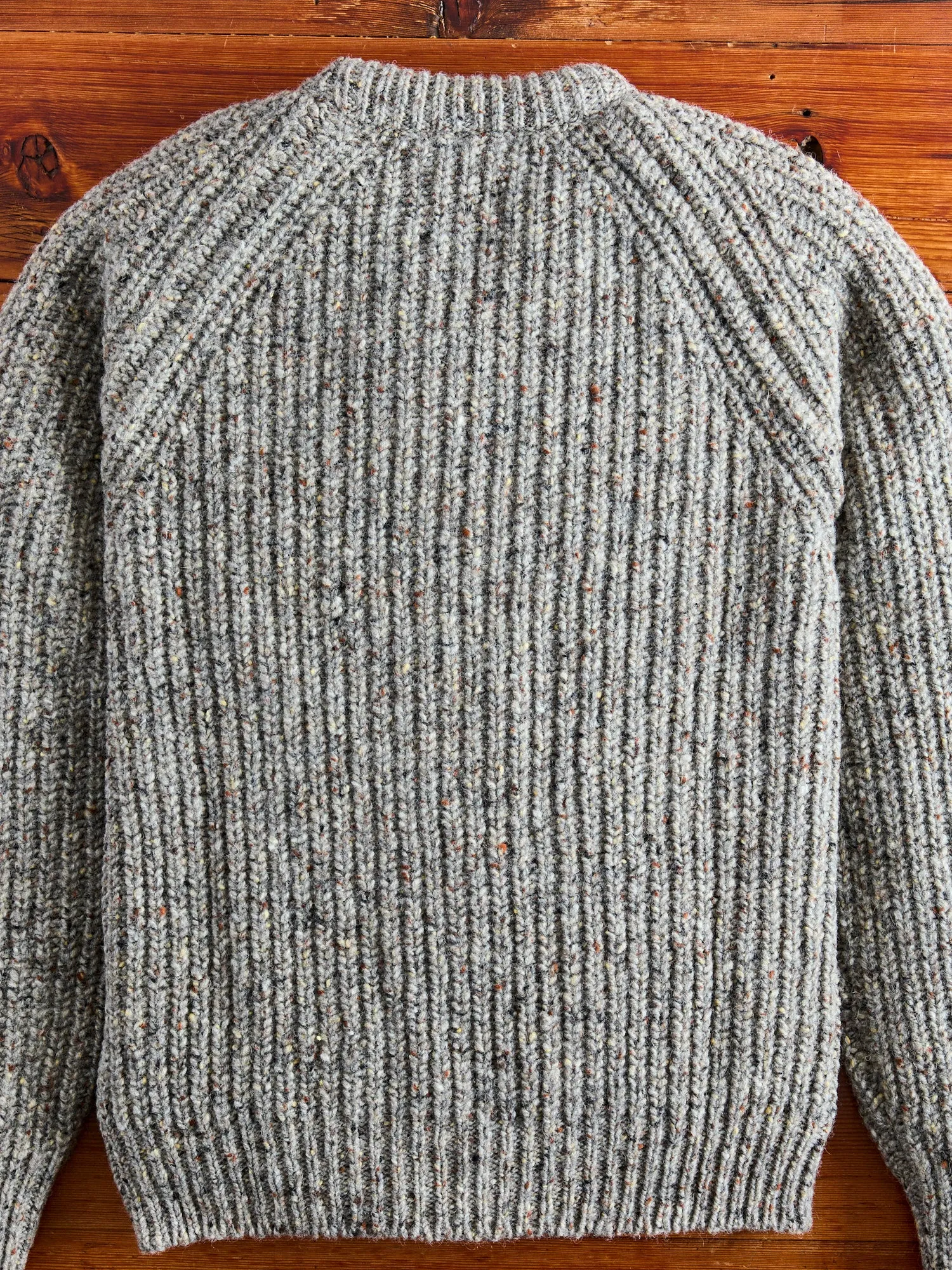 "Taste Of The Future" Wool Knit Sweater in Greymix