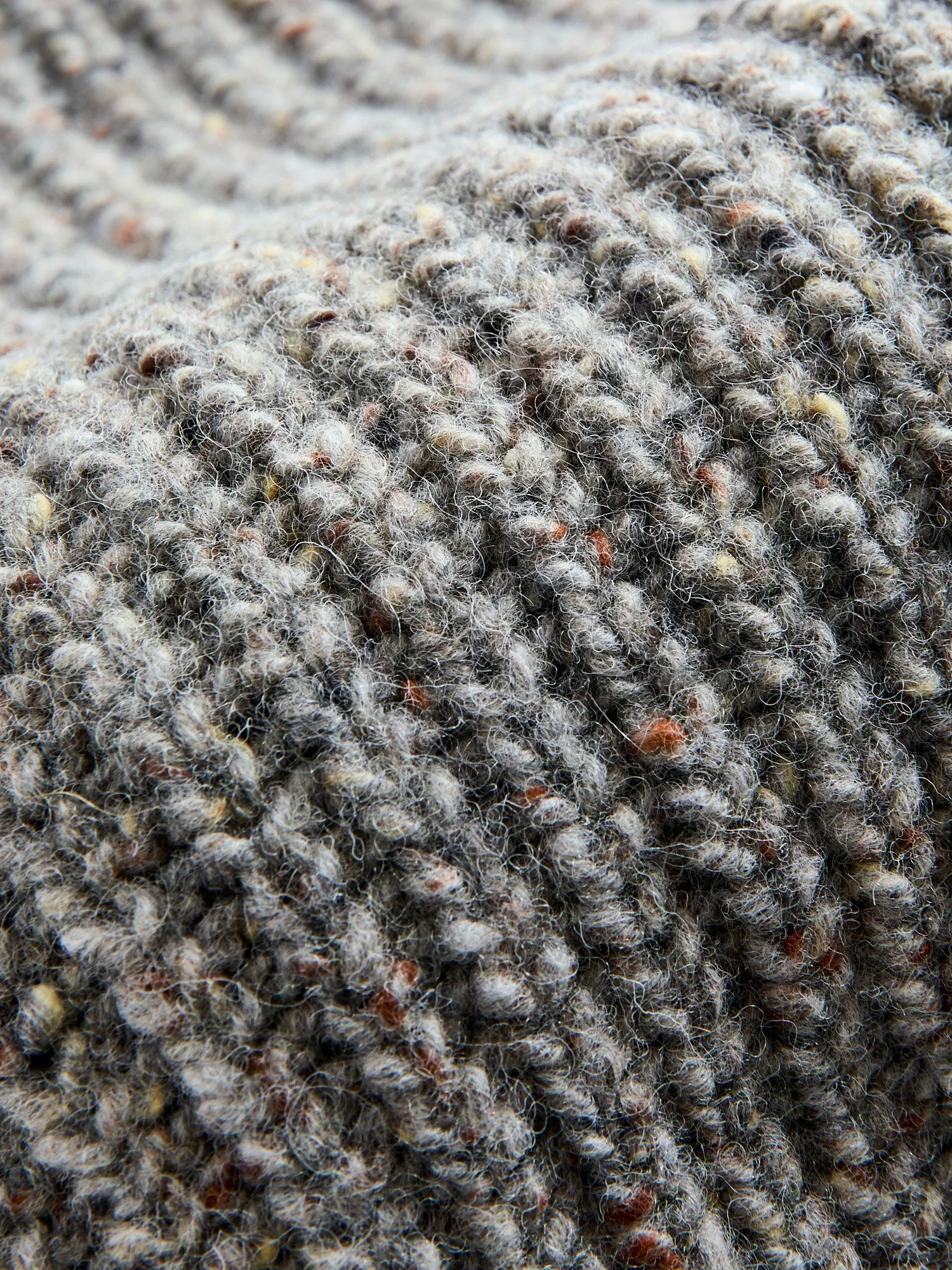"Taste Of The Future" Wool Knit Sweater in Greymix