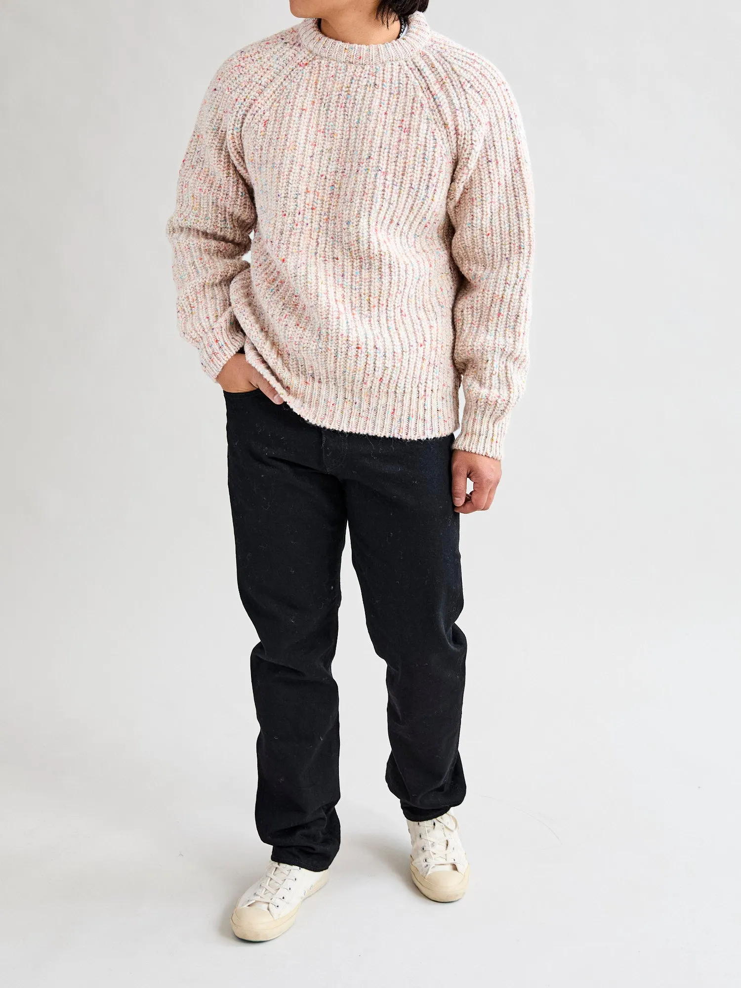 "Taste Of The Future" Wool Knit Sweater in Intergalactic