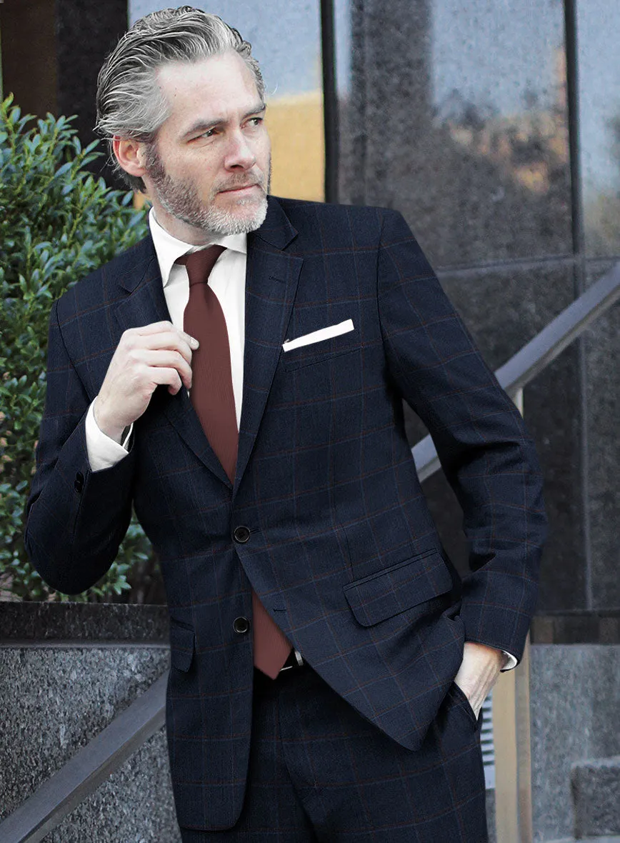 Reda Igidro Blue Checks Wool Jacket