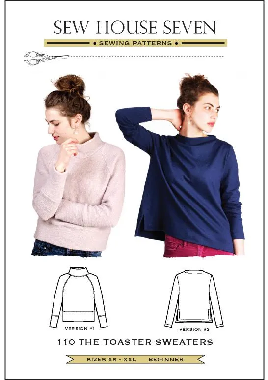 Sew House Seven- Toaster Sweater - Original and Curvy Sizes