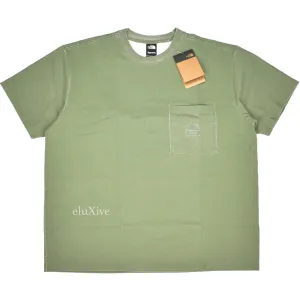 Supreme x The North Face - Pigment Print Logo T-Shirt (Olive)