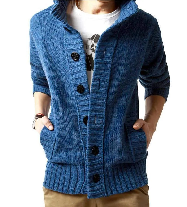Sweater For Men Slim Cardigan Fit Jumpers Knitwear Warm Autumn Casual alternative Clothing