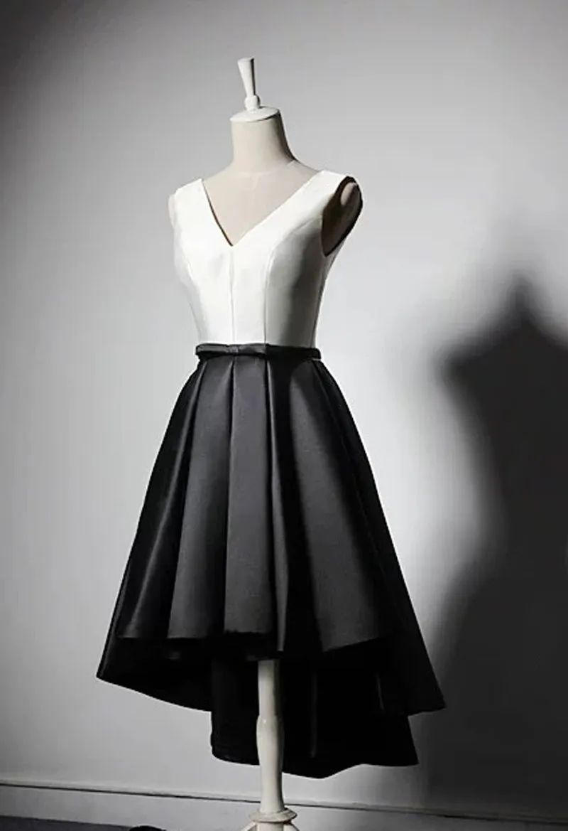Sweetheart sexy knee length little black modern chic party dress