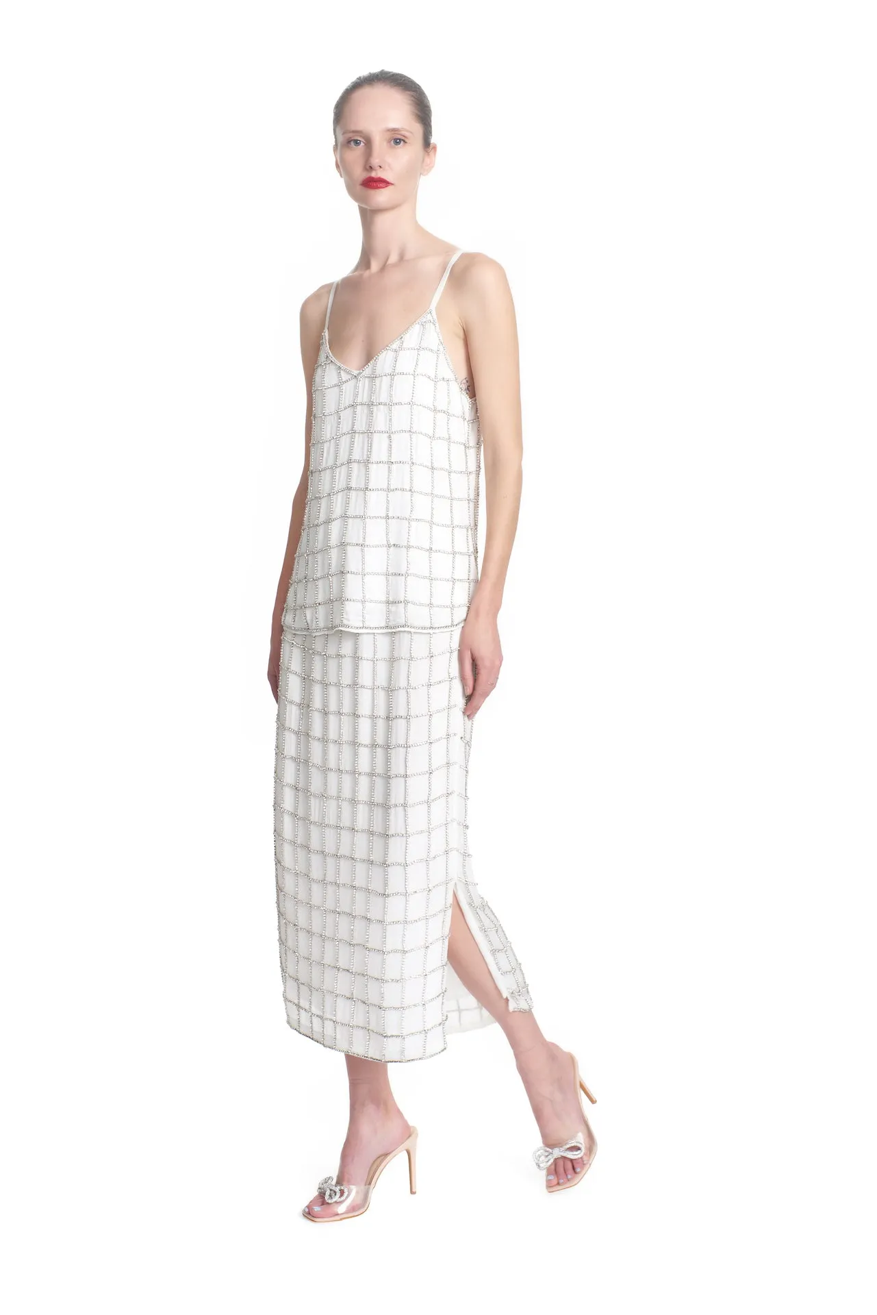 THE MIMI SLIP TOP- RHINESTONE