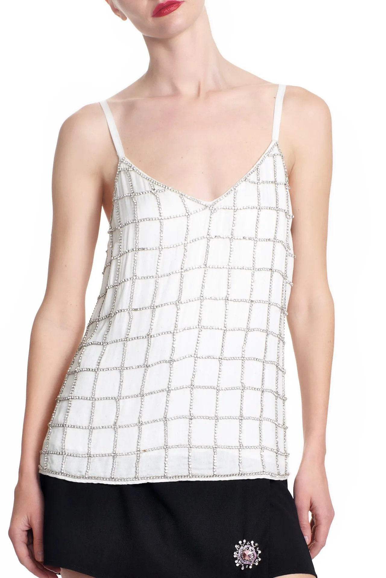 THE MIMI SLIP TOP- RHINESTONE