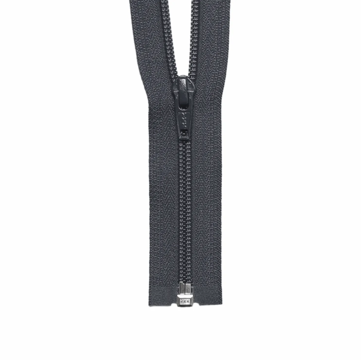 YKK #5 Coil 1-Way Open End Zippers - Dark Grey